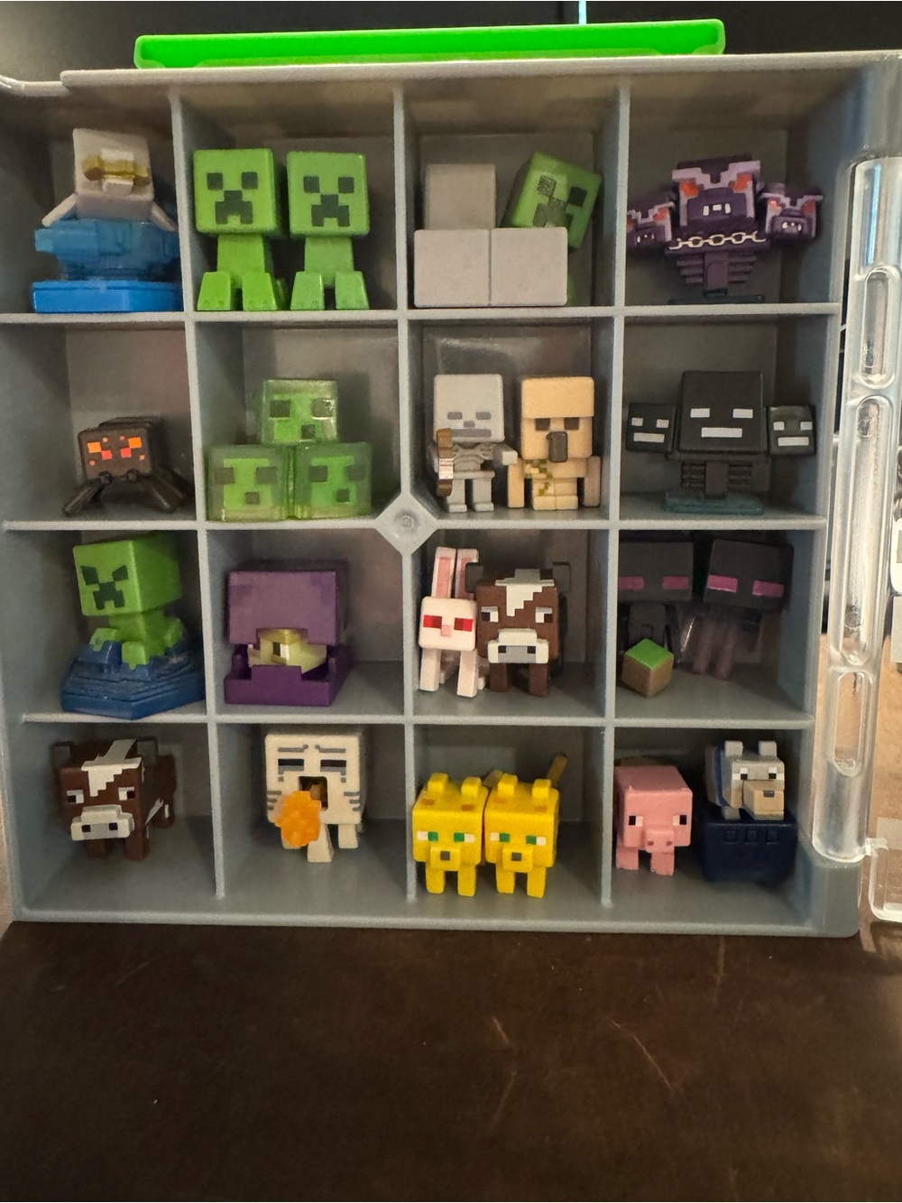Minecraft case full of  Action Figures and blocks!